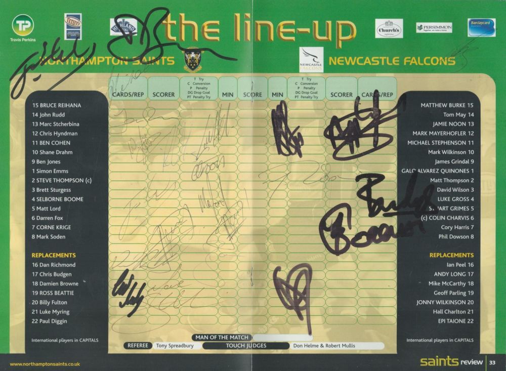 Lot 119: Multi signed signatures such as Damien Browne, John...