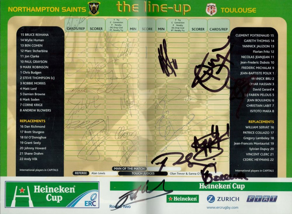 Lot 125: Multi signed signatures such as Bruce Reihana plus...