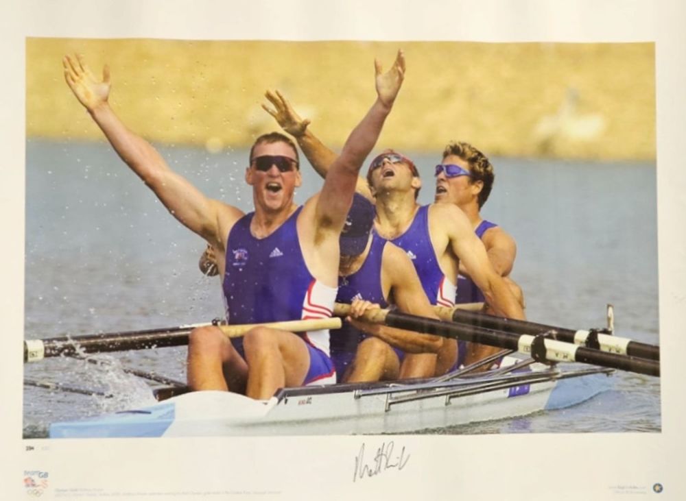 Lot 144: Olympics Rowing Matthew Pinsent Signed Big Blue Tube...
