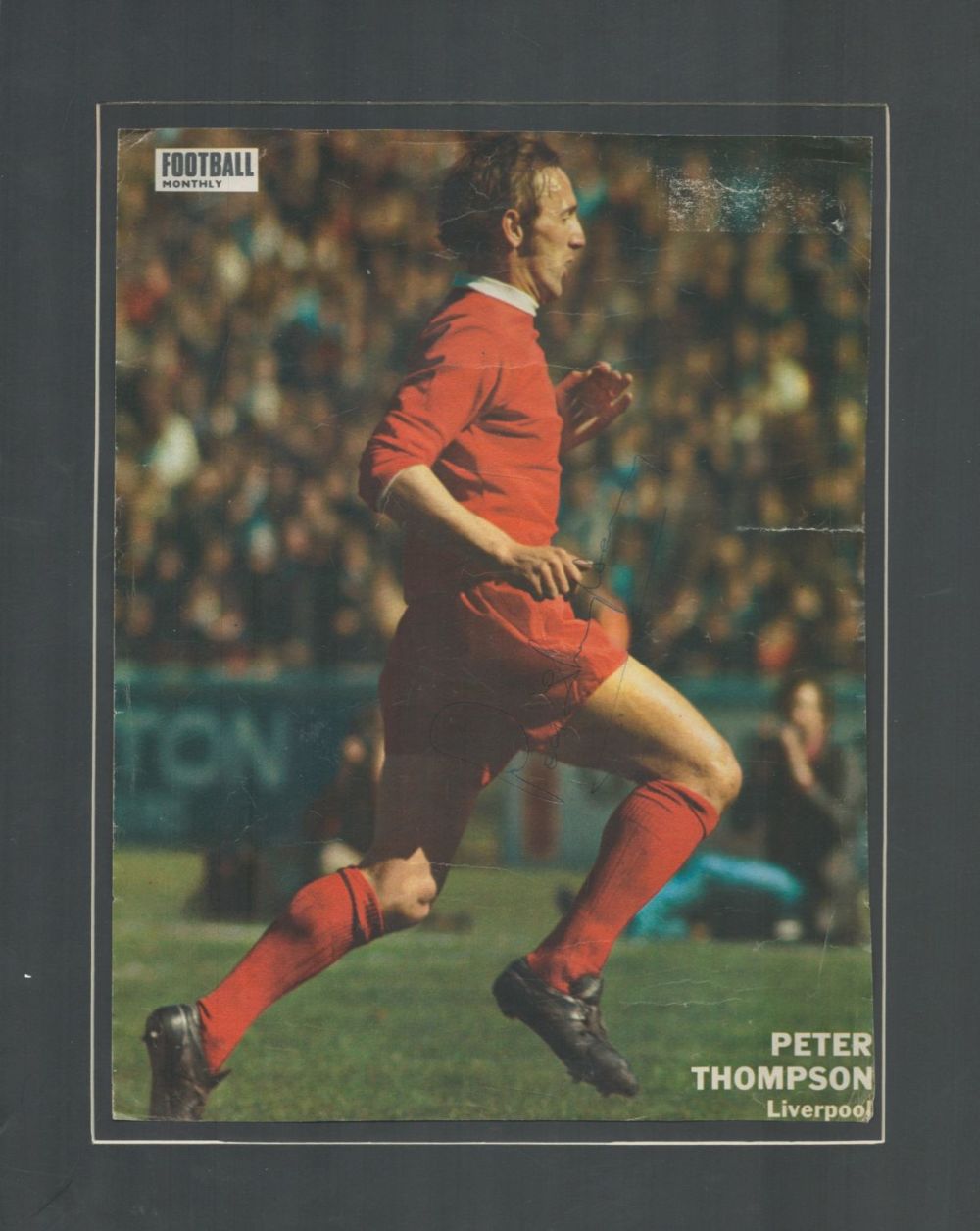 Lot 146: Peter Thompson signed Magazine page Approx 11x8 Inch...