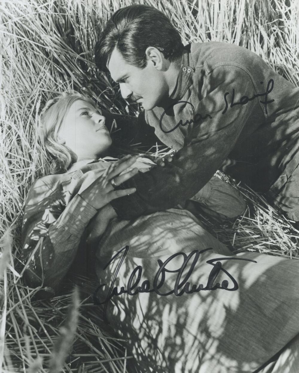 Lot 150: Multi signed Julie Christie and Omar Sharif Black...