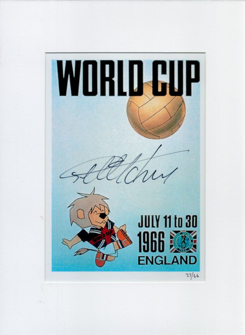 Lot 251: Football Legend Sir Geoff Hurst Signed World Cup...