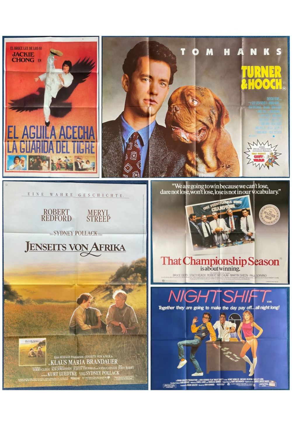 Lot 253: Original Movie Poster collection of 5 posters. Such...