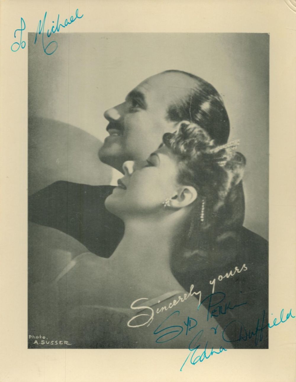 Lot 273: Syd Perkins signed 10x8 vintage photo. Dedicated. Good...