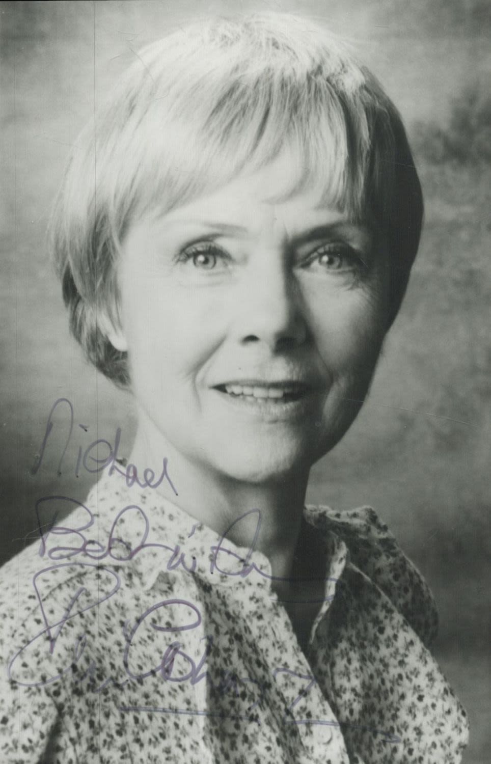Lot 291: Renee Asherson signed 6x4 black and white colour...