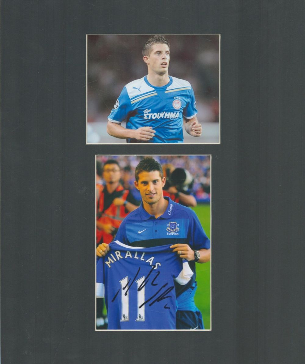 Lot 348: Kevin Mirallas signed 10x12inch mount. Good condition. All...