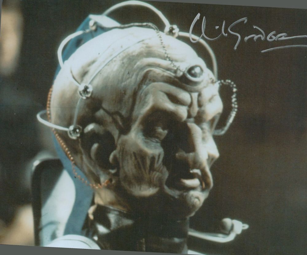 Lot 371: Dr Who actor David Gooderson as Davros signed...
