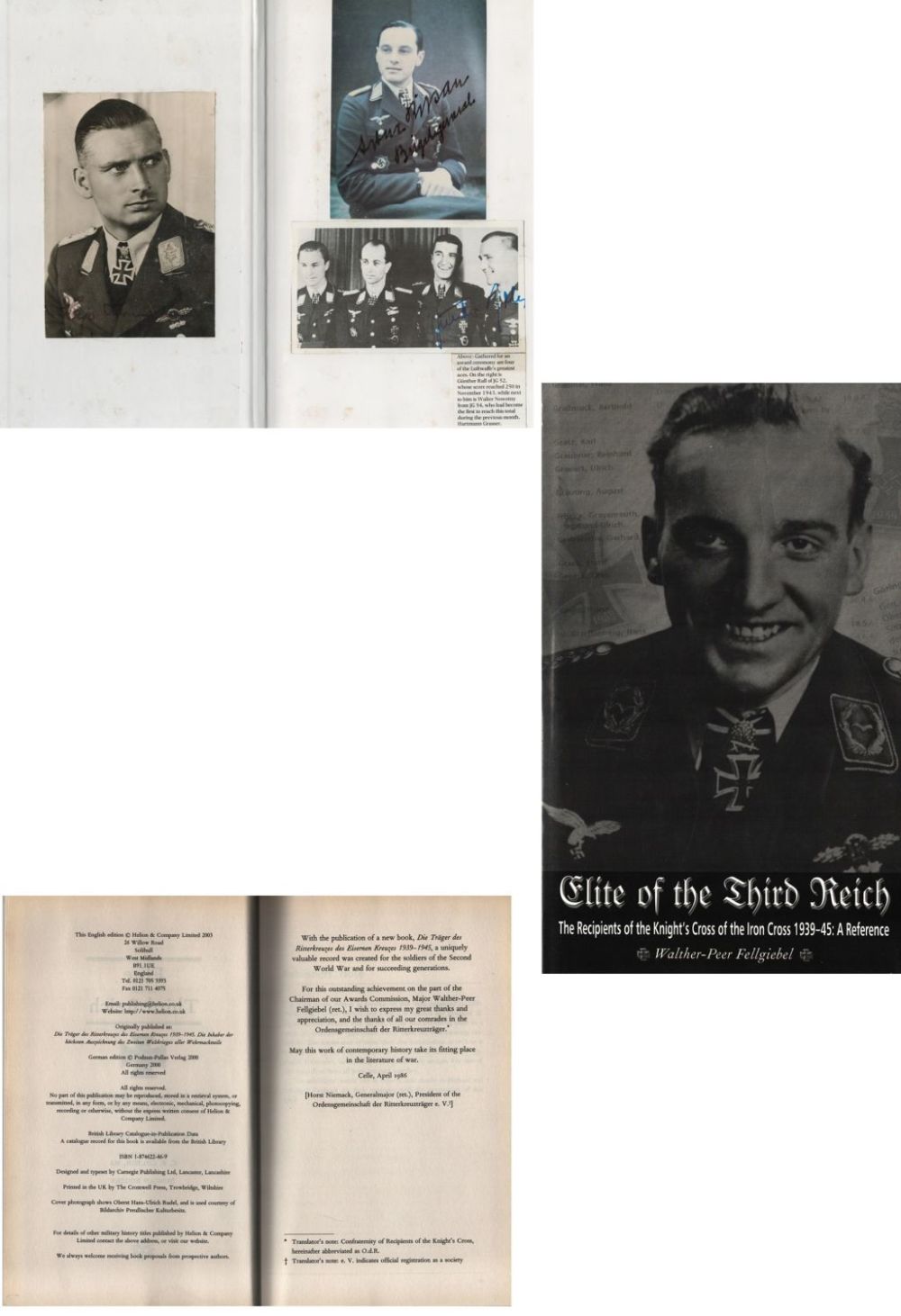 Lot 377: WW2 Luftwaffe aces Gunter Rall Hajo Hermann signed...