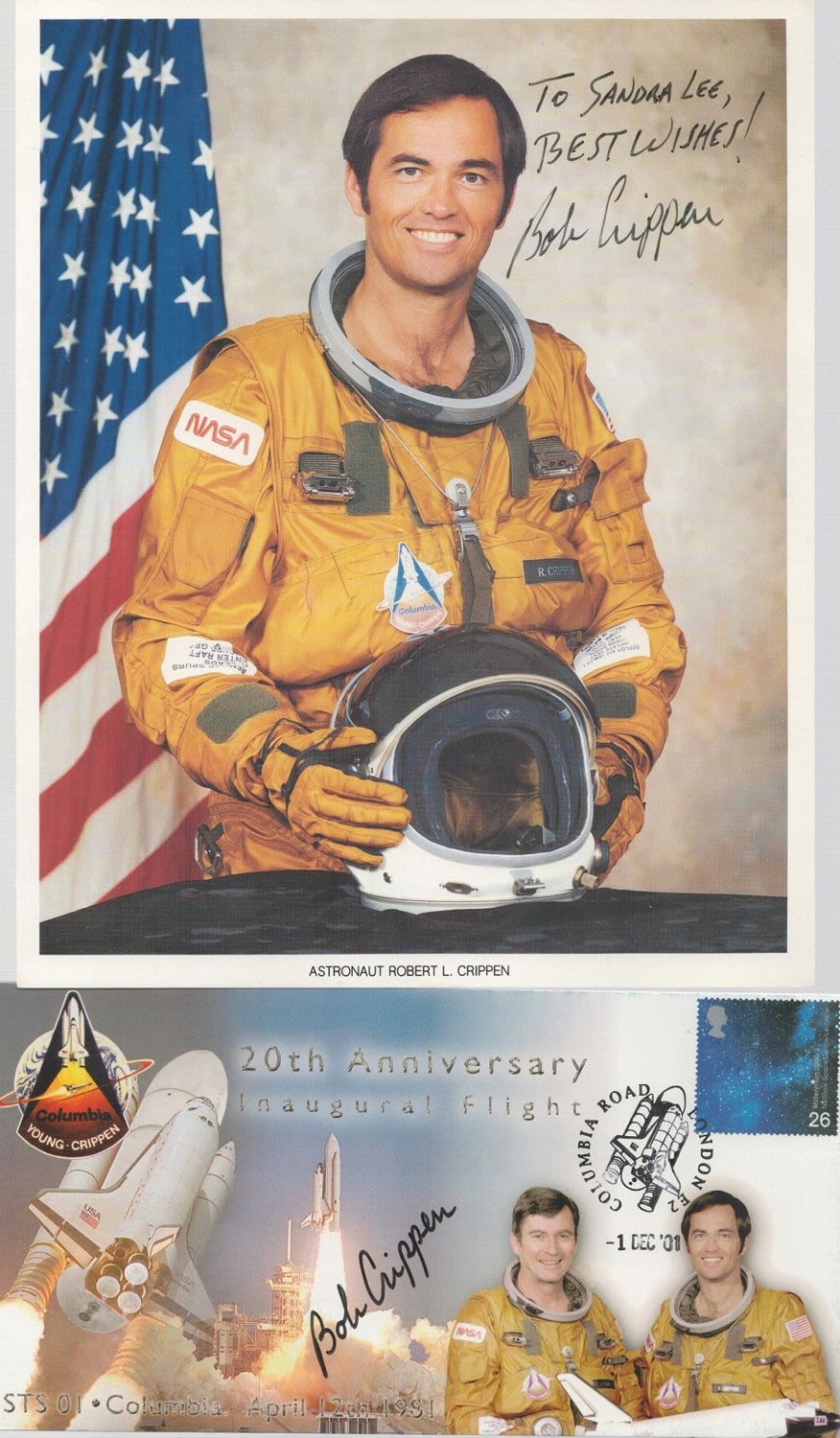 Lot 383: Space Astronaut Bob Crippen signed collection. 2001 20th...