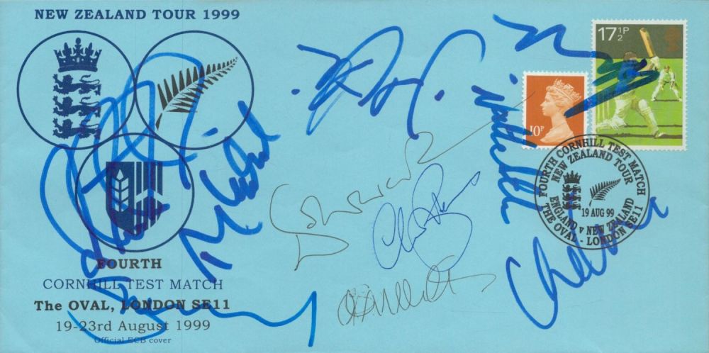 Lot 403: New Zealand 10 Cricket stars signed 1999 England...