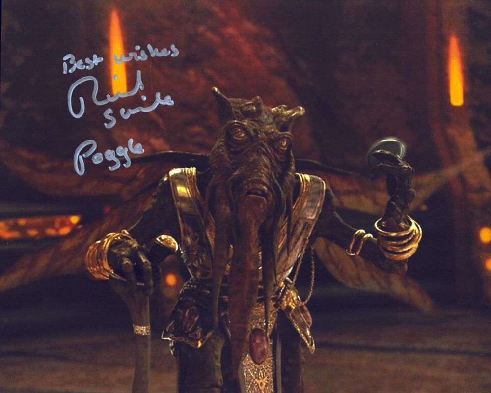 Lot 421: Star Wars Richard Stride Poggle actor signed 10...
