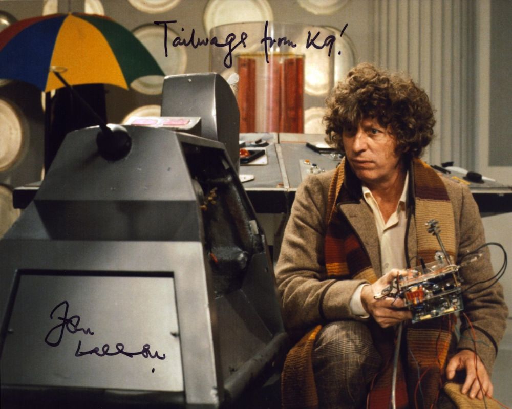 Lot 433: K9 actor John Leeson signed nice 10 x...