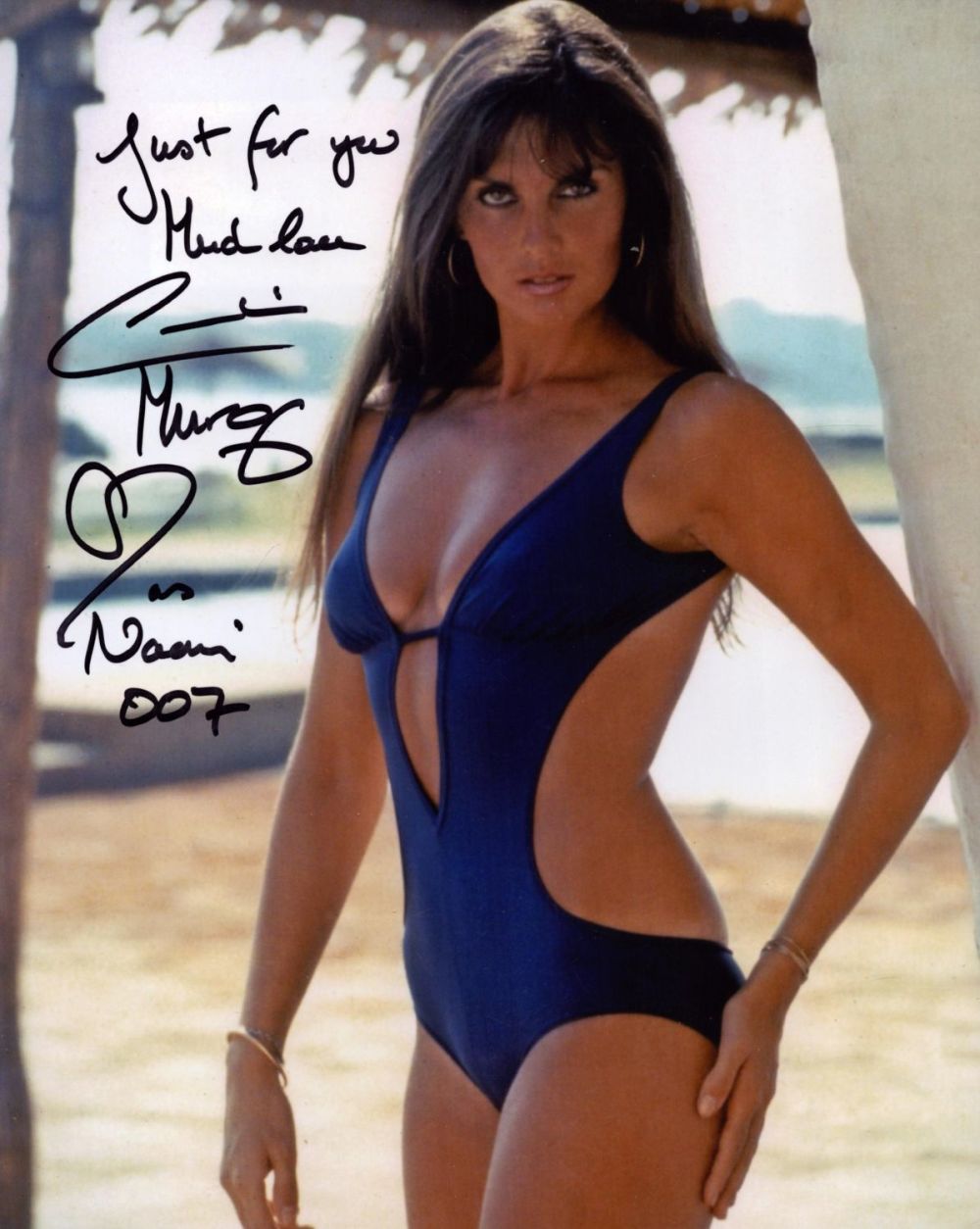 Lot 438: Caroline Munro James Bond actor signed super sexy...