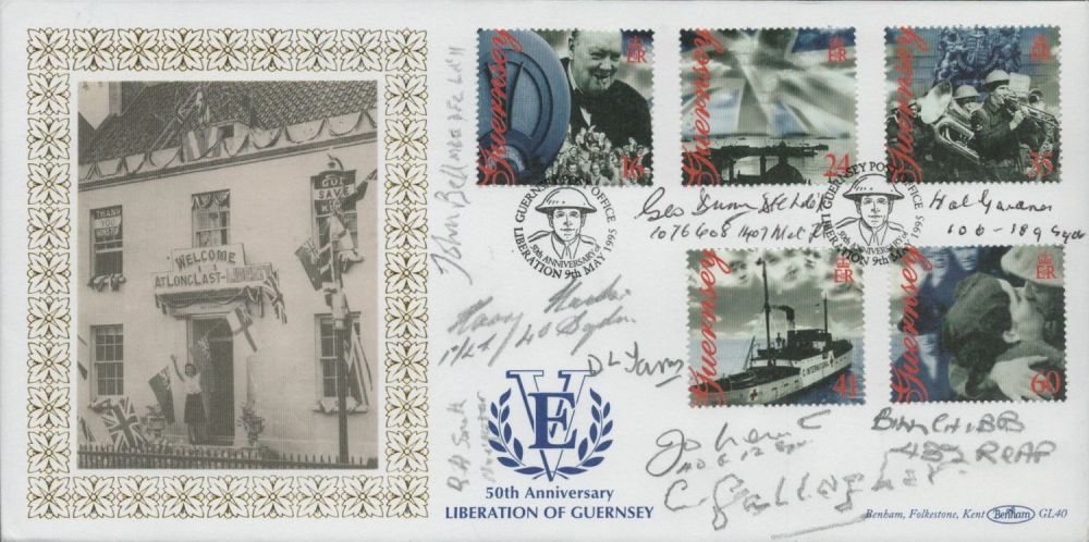 Lot 469: Nine WW2 Bomber command veterans signed rare 1995,...