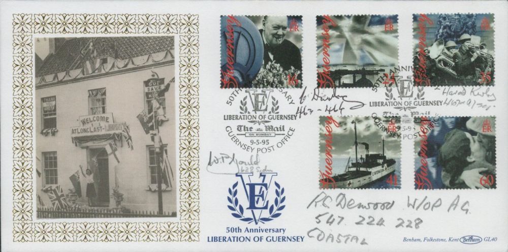 Lot 470: Four WW2 Bomber command veterans signed rare 1995,...