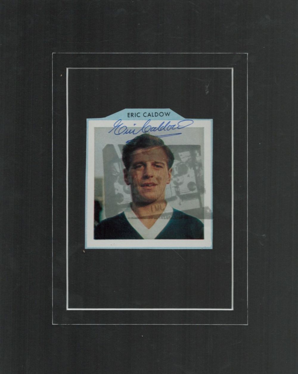 Lot 504: Eric Caldow signed 10x8inch mounted colour photo. Good...
