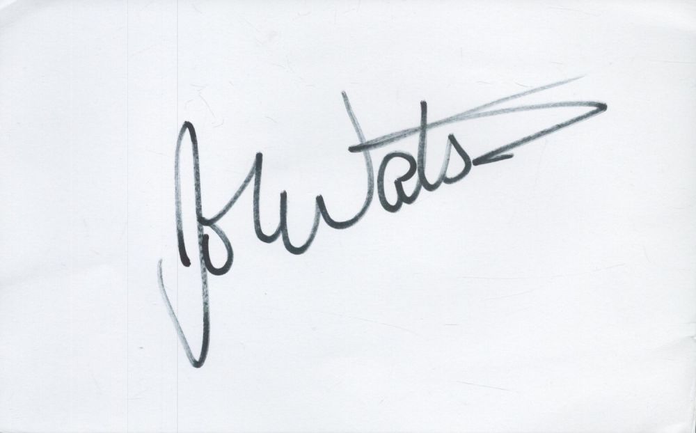 Lot 505: John Watson 8x5 signed white card. Good condition....