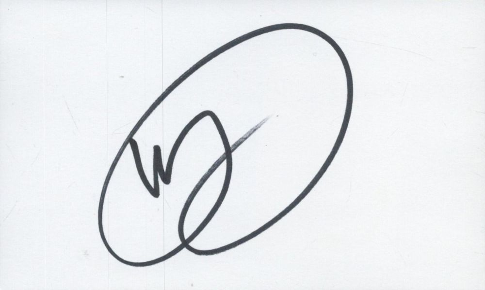 Lot 514: Matt Dawson signed 5x3inch white card. Good condition....