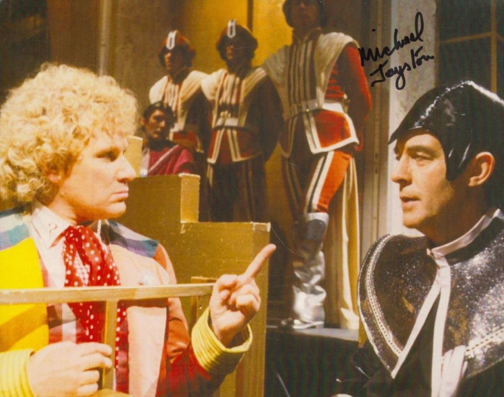 Lot 524: Michael Jayston signed Dr Who 10x8 inch colour...