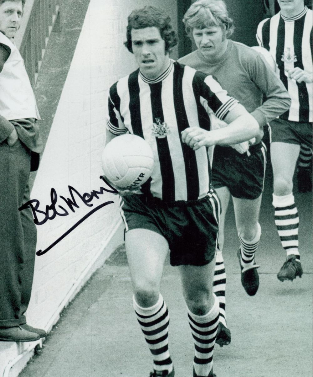 Lot 525: Bobby Moncur signed 10x8 inch black and white...