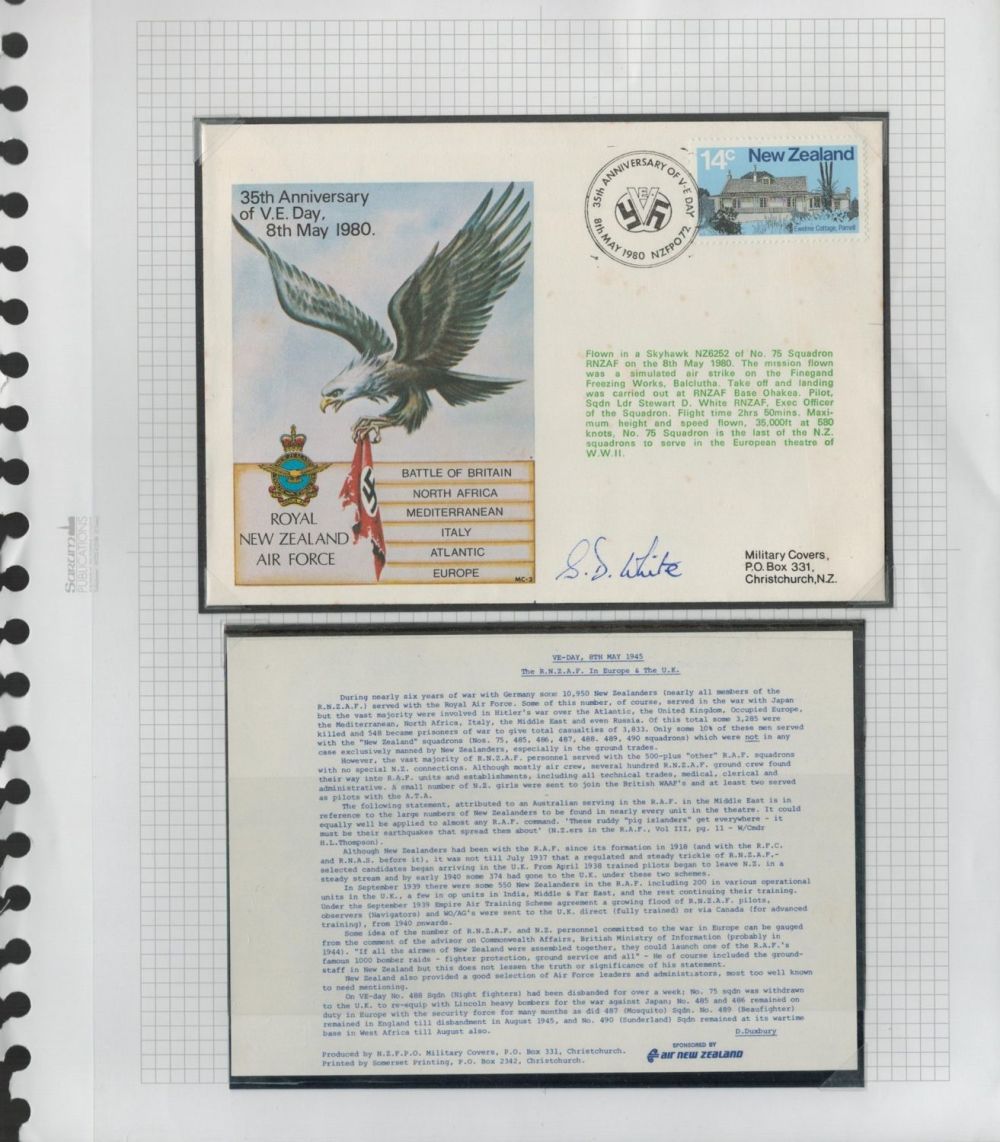 Lot 578: Sqn Ldr S White RNZAF signed 1980 New...
