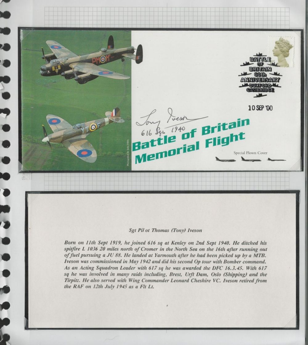 Lot 579: WW2 BOB Tirpitz raider Sqn Ldr Tony Iveson...