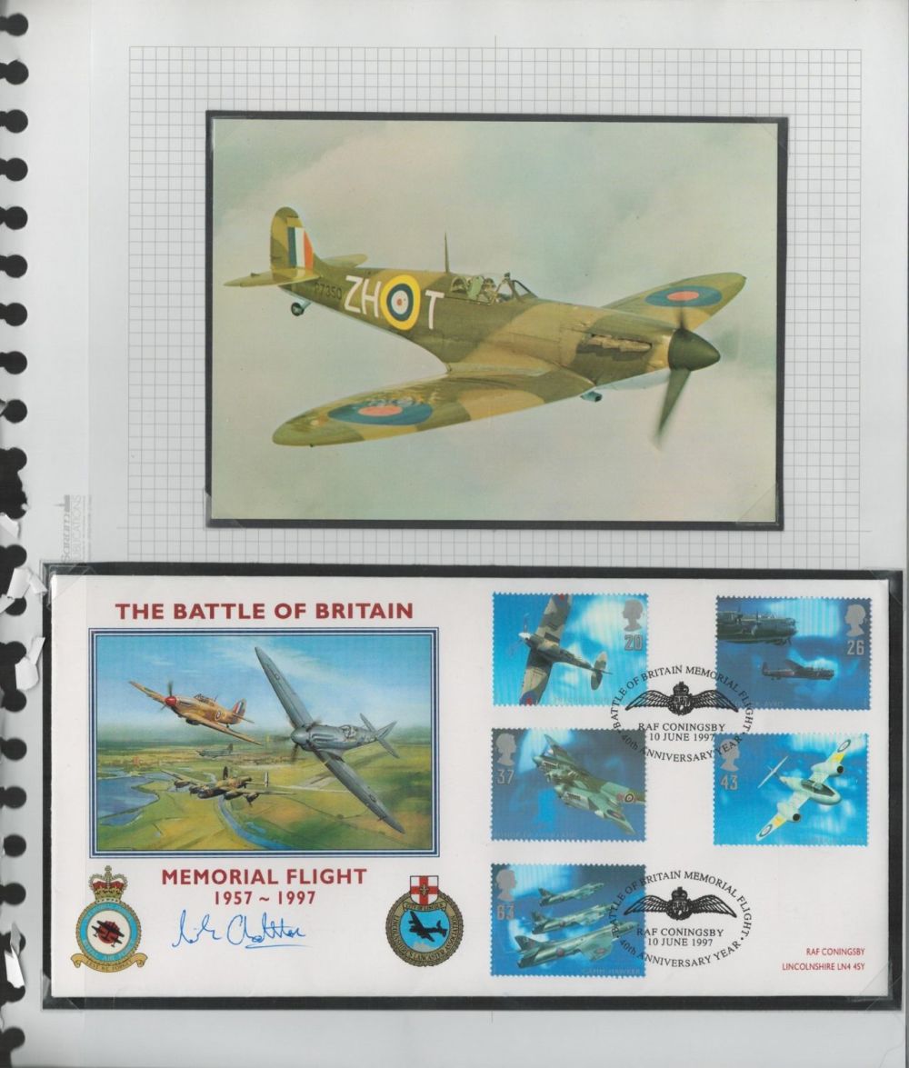 Lot 580: BBMF pilot Mike Chatterton signed RARE RAF Coningsby...
