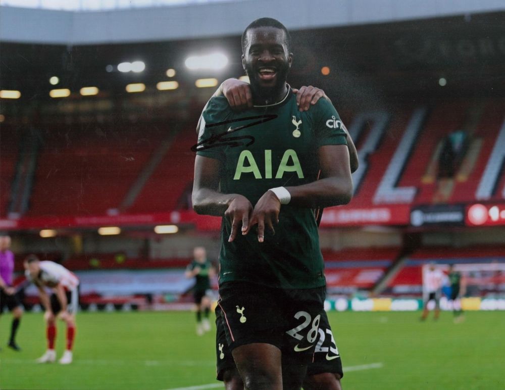Lot 602: Tanguy Ndombele signed Colour Print 14x11 Inch. 'Tottenham...