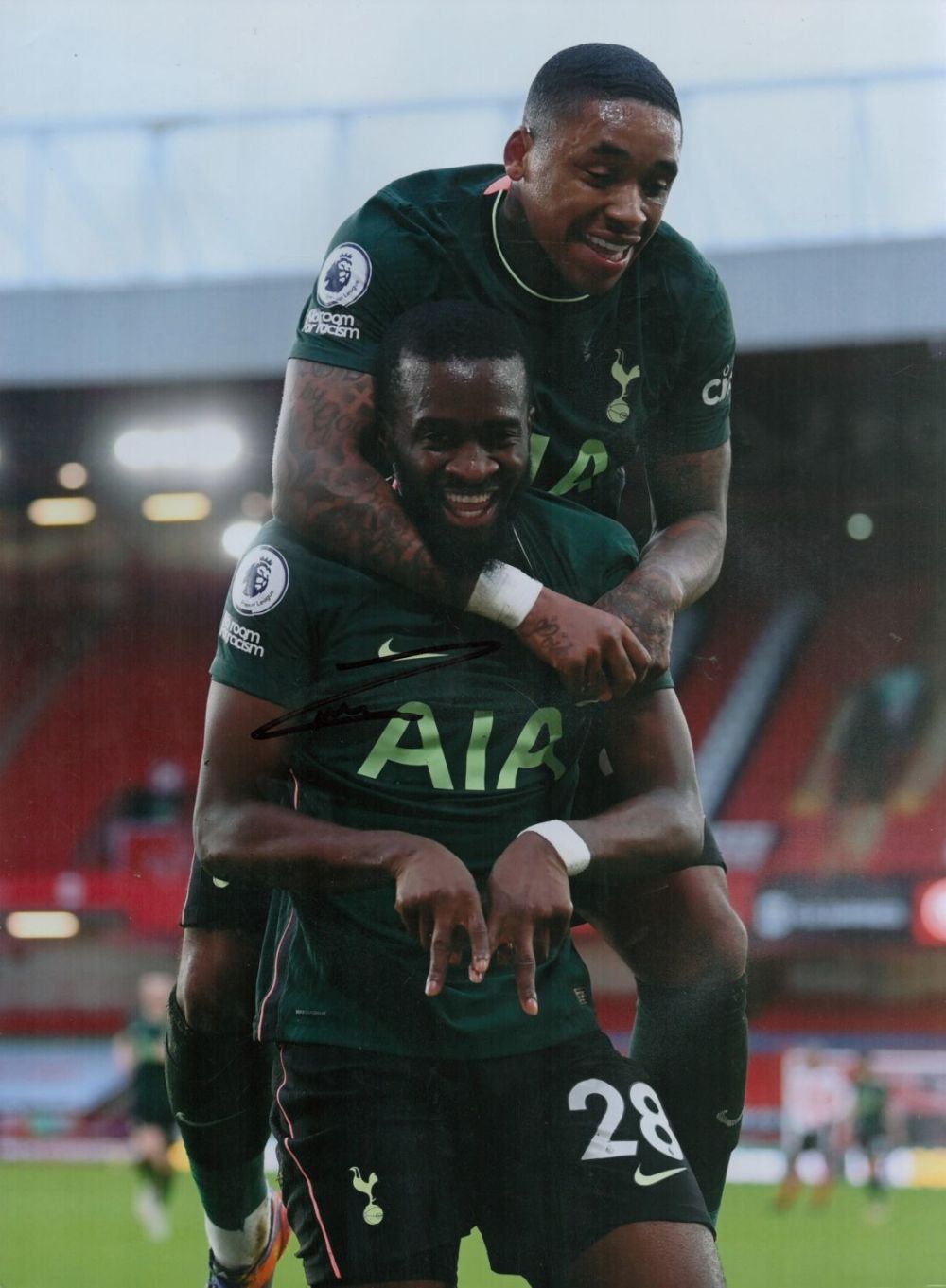 Lot 603: Tanguy Ndombele signed Colour Print 16x12 Inch. 'Tottenham...