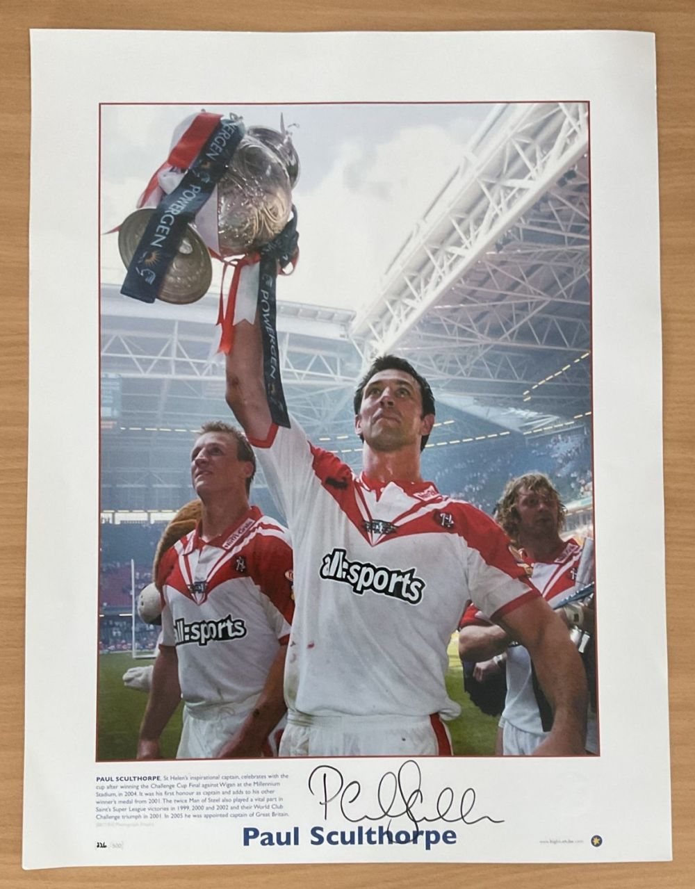 Lot 645: Paul Sculthorpe (St Helens Captain) Signed 16 x...