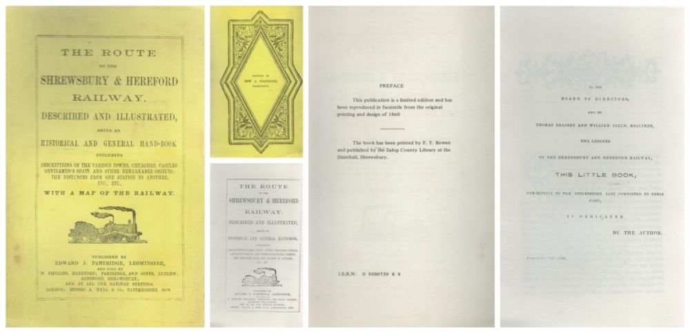 Lot 655: The Route of The Shrewsbury and Hereford Railway....