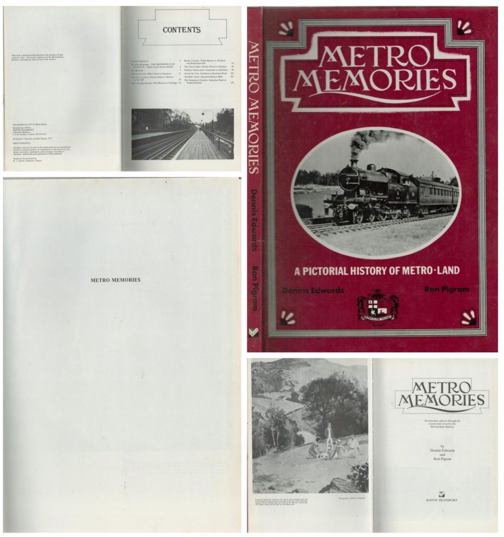 Lot 662: Metro Memories: A Pictorial History of Metro-Land by...