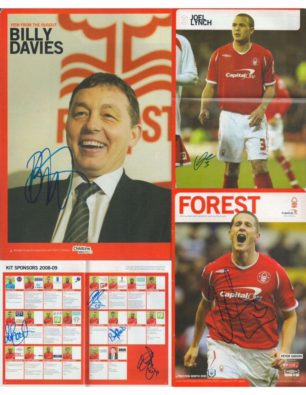 Lot 673: Nottingham Forest multi signed match day magazine 2008/09...