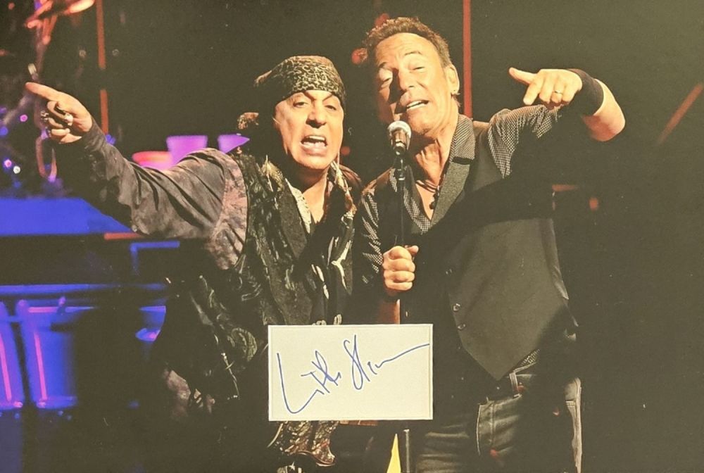 Lot 736: Little Steven (Steven Van Zandt) signed signature piece....