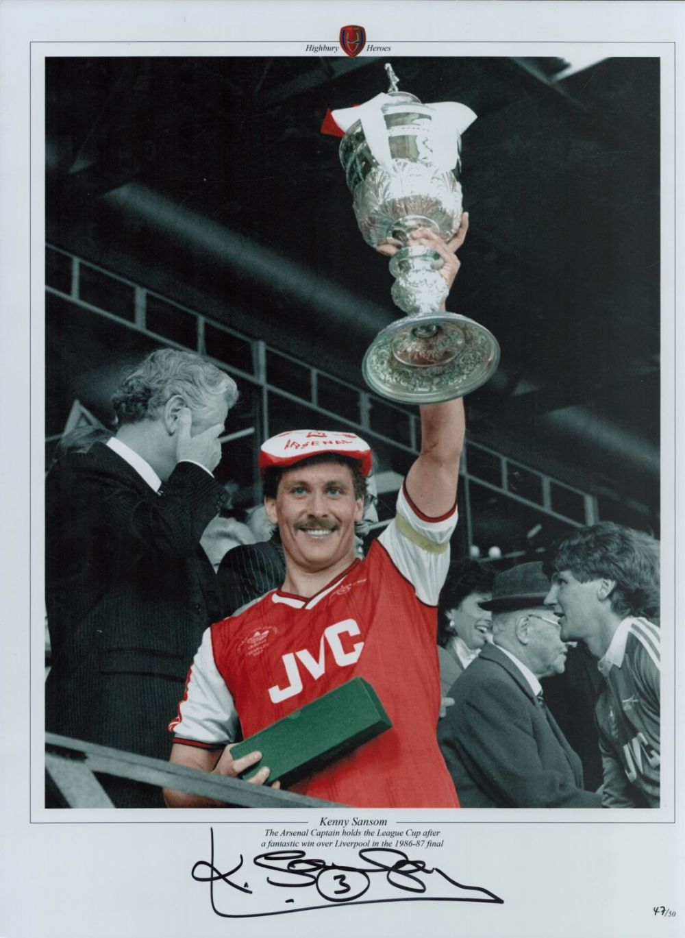 Lot 740: Football, Kenny Sansom 16x12 colourised promo photograph pictured...