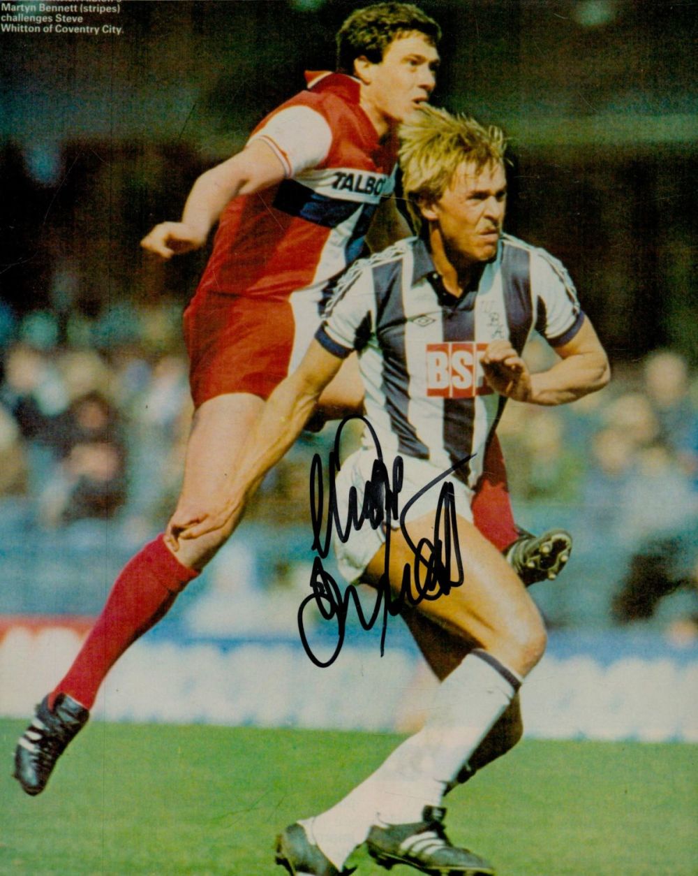 Lot 772: Martyn Bennett signed 10x8inch colour photo. Est. Good...