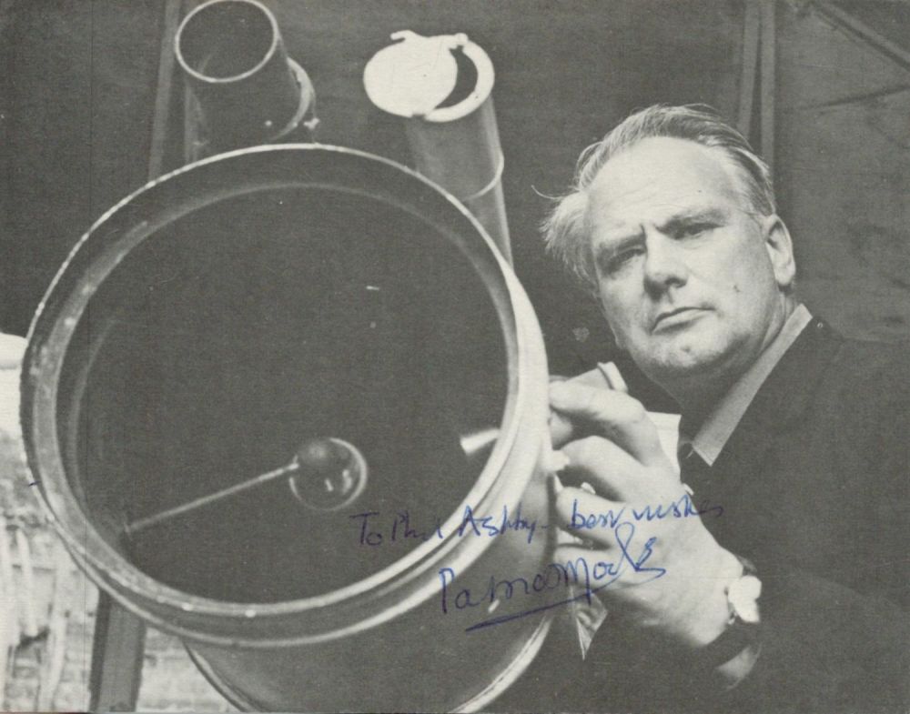 Lot 87: Patrick Moore signed 6x4 inch black and white...