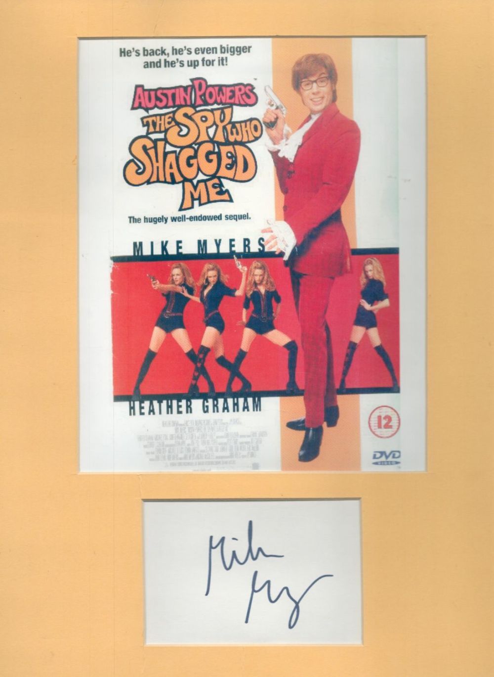 Lot 132: Mike Myers signed 16x12inch Austin Powers promo colour...