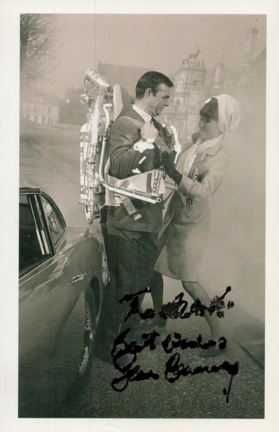 Lot 149: Sean Connery signed 6x4inch black and white photo....