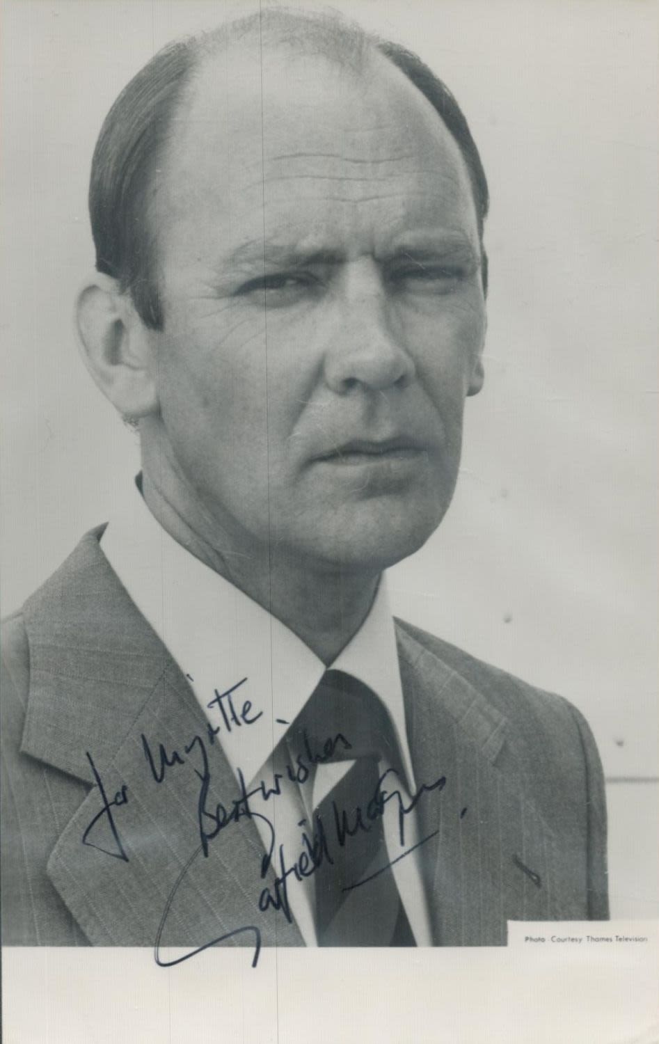 Lot 152: Garfield Morgan signed 6x4 inch black and white...