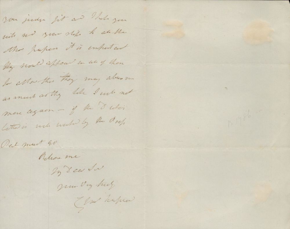 Lot 161: Sir Charles Napier 9x7 inch vintage ALS interesting...