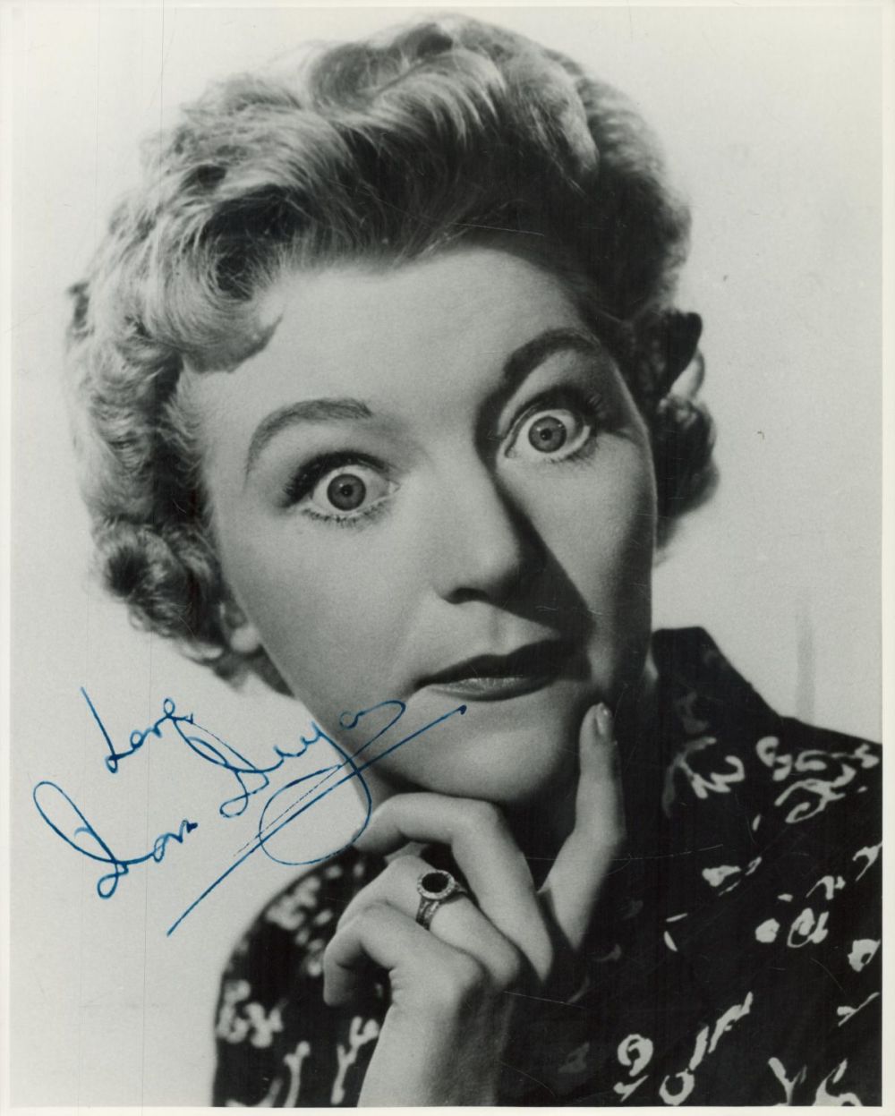 Lot 209: Dora Bryan signed 10x8 inch black and white...