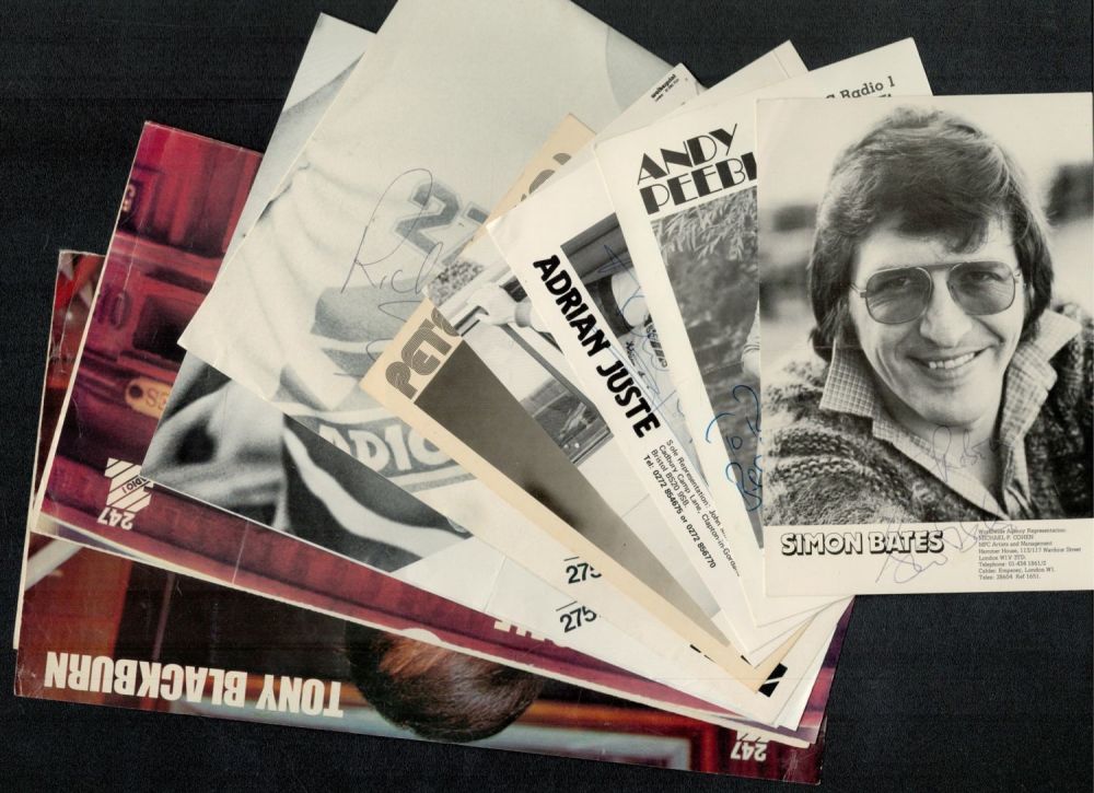 Lot 55: Radio DJ's collection. Assorted size photos. Some of...
