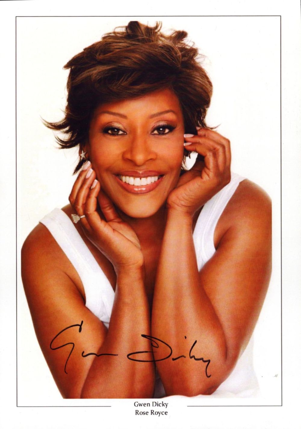 Lot 136: Gwen Dicky signed 12x8 inch colour promo photo....