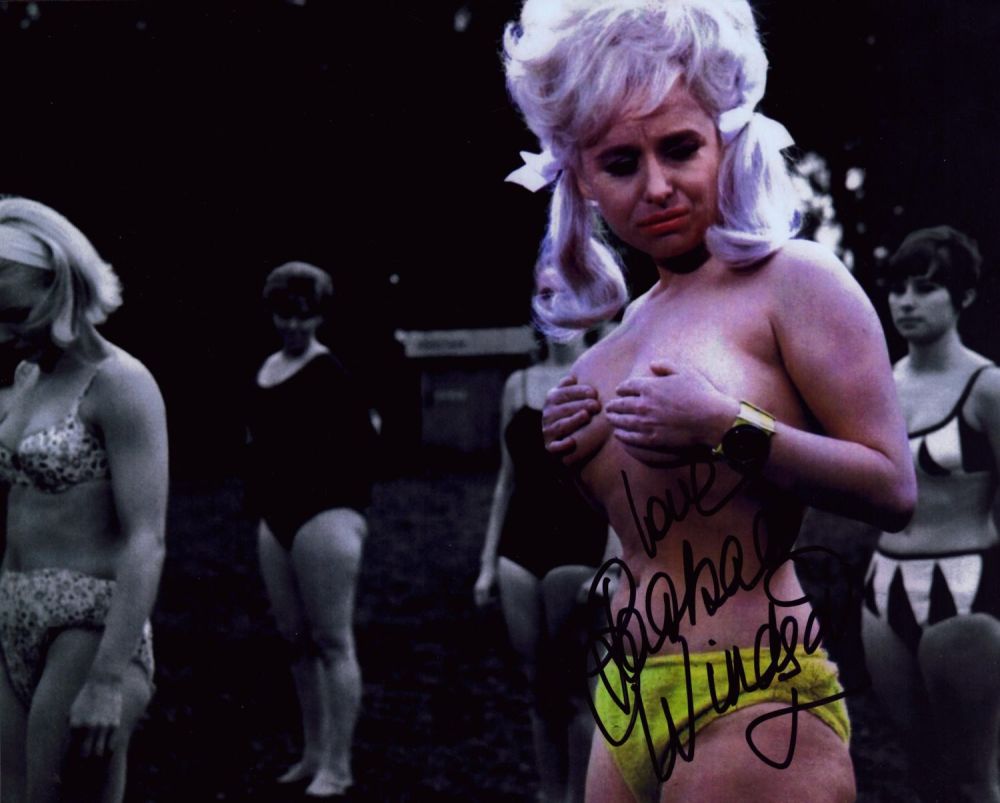 Lot 138: Barbara Windsor signed 10x8 inch colourised photo from...