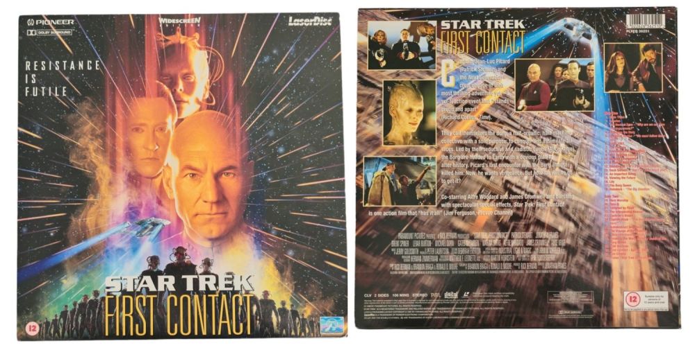 Lot 139: Star Trek First Contact Wide-screen Edition Laserdisc. Good...
