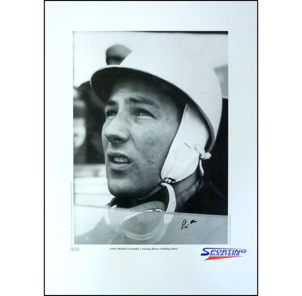 Lot 146: Sir Stirling Moss signed limited edition print with...