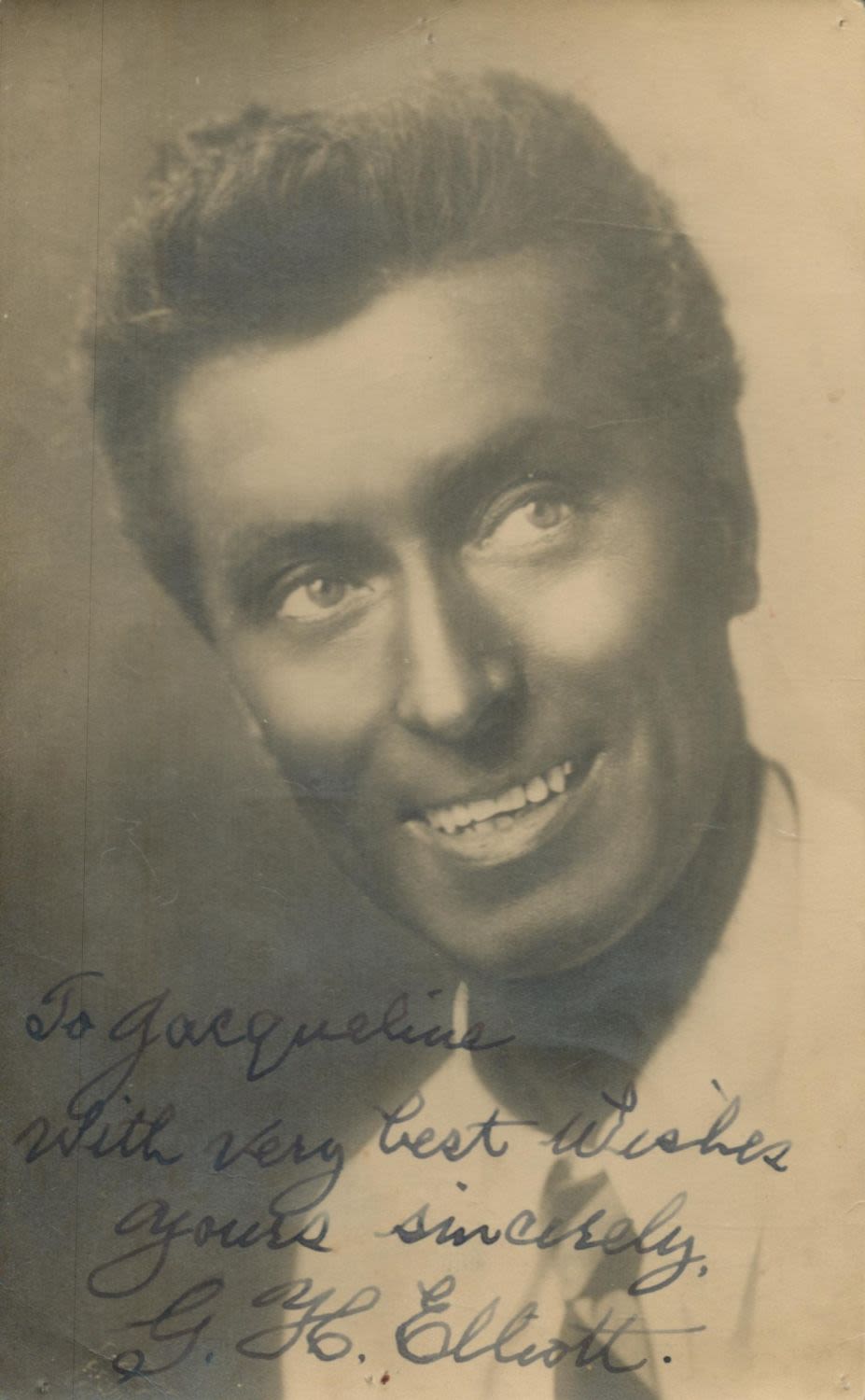 Lot 166: G H Elliott signed 8x6inch black and white...