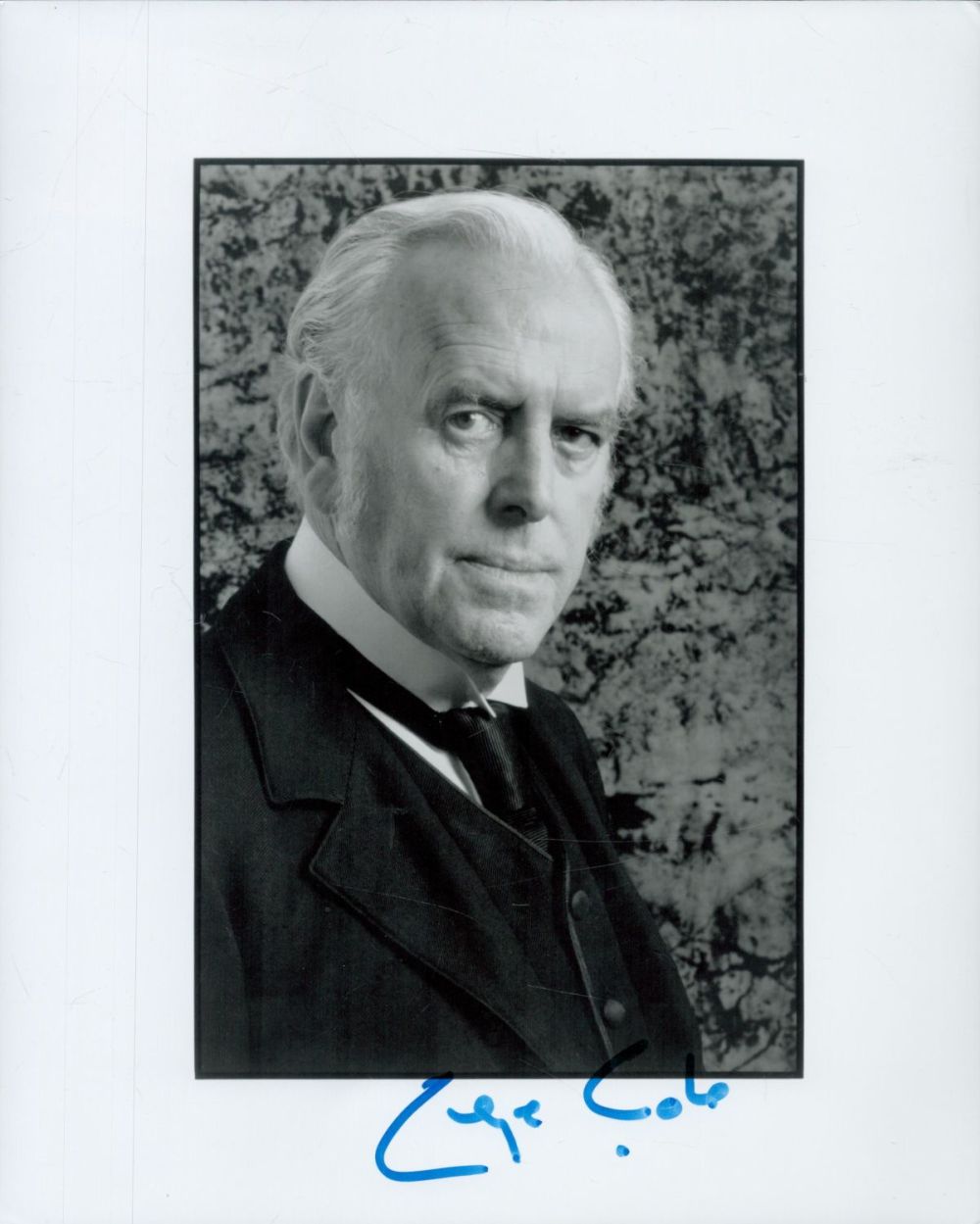 Lot 177: George Cole signed 10x8 inch black and white...