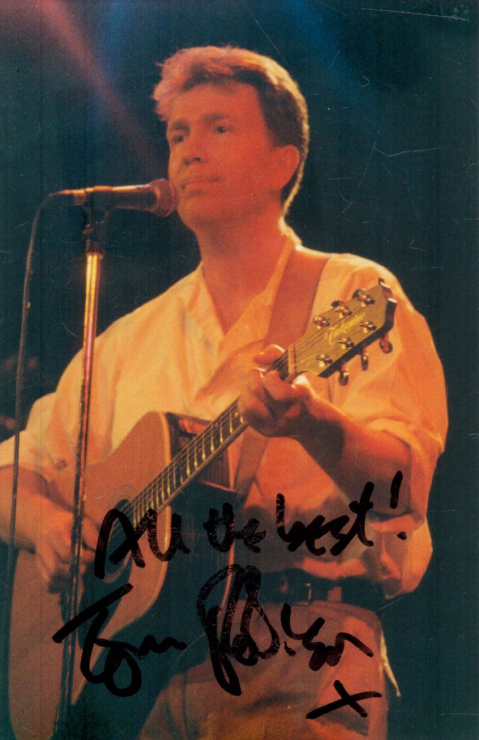 Lot 179: Tom Robinson signed 6x4 inch colour photo. Good...